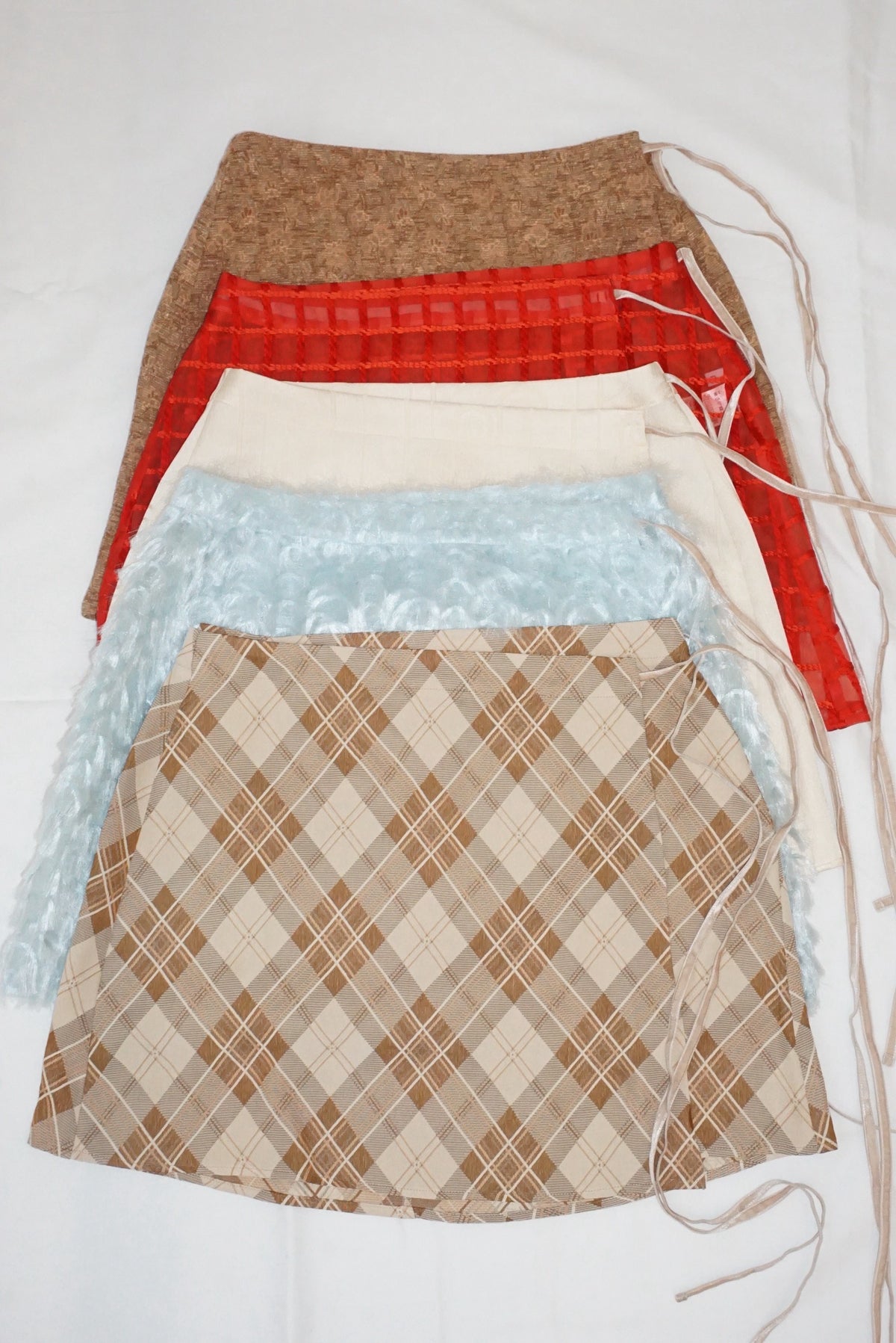 Vintage Fabric Mini Skirt #A