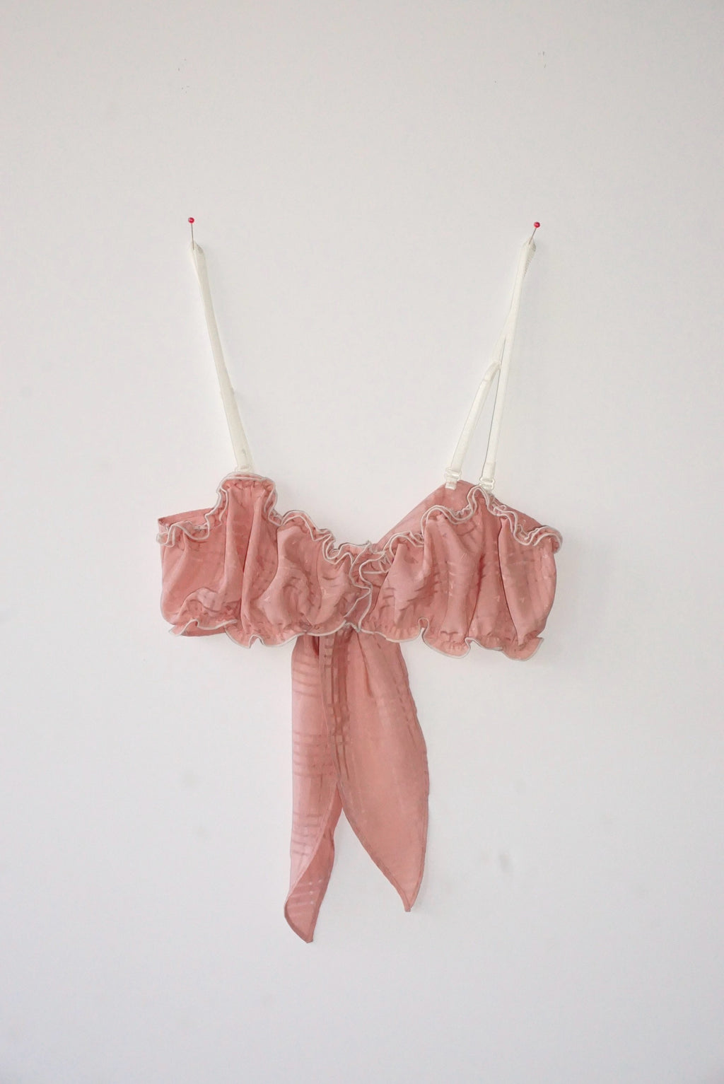 Vintage Fabric Frill Bustier #Y