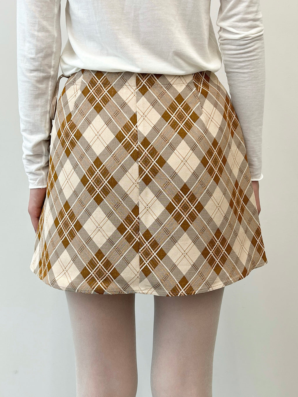 Vintage Fabric Mini Skirt #S