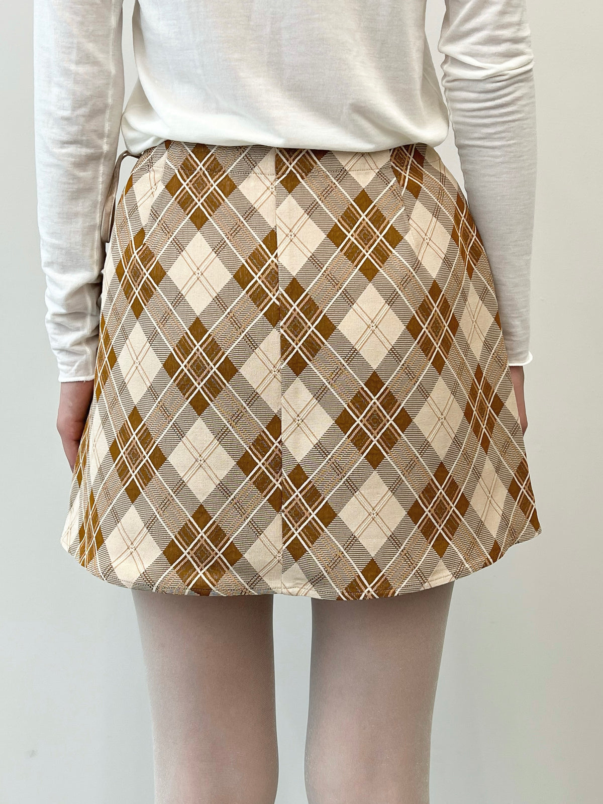 Vintage Fabric Mini Skirt #S