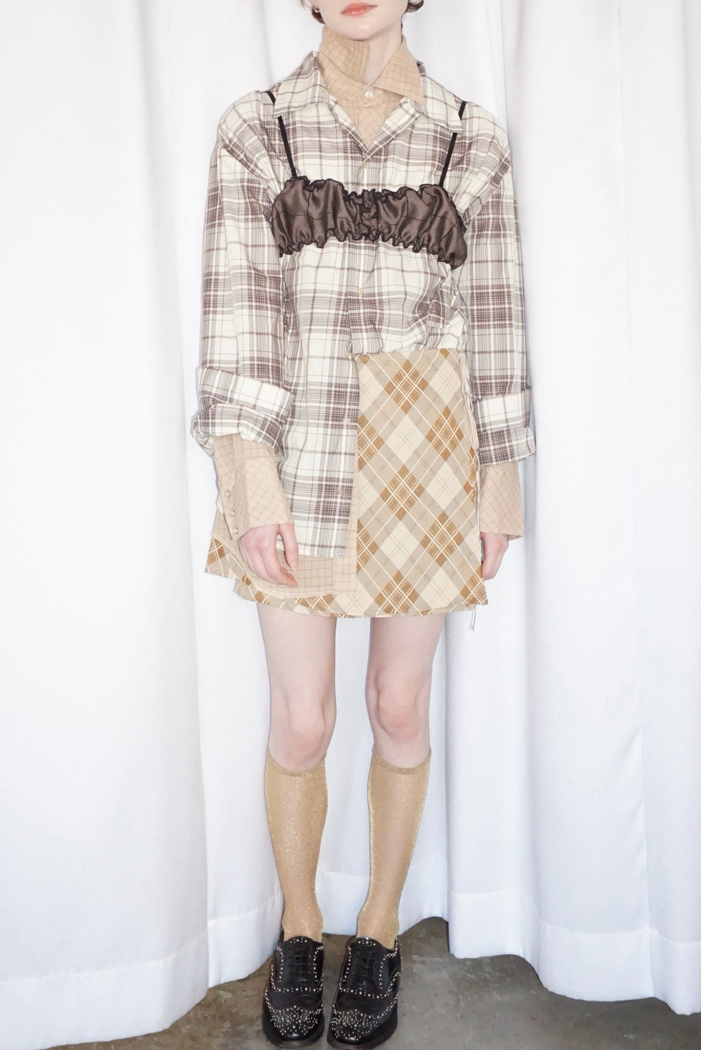Vintage Fabric Mini Skirt #S