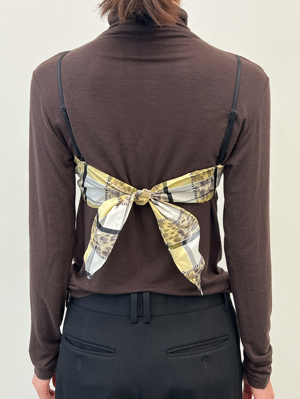 Vintage Fabric Frill Bustier #H