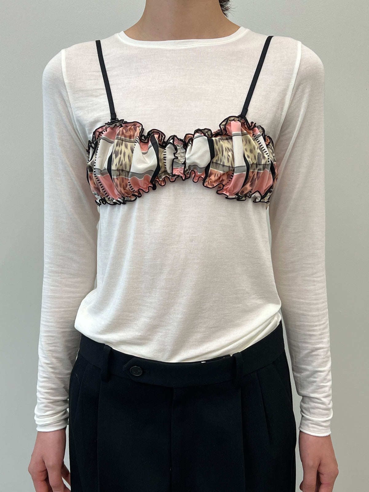 Vintage Fabric Frill Bustier #G
